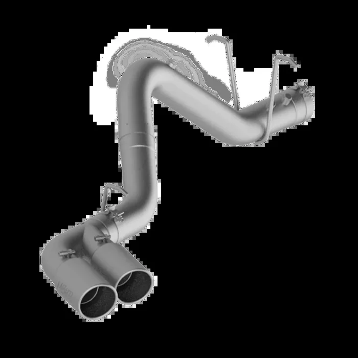 MBRP 4 Inch Filter Back Dual Outlet Single Side Aluminized Steel For 11-19 Silverado/Sierra 2500/3500 Duramax – S6033AL