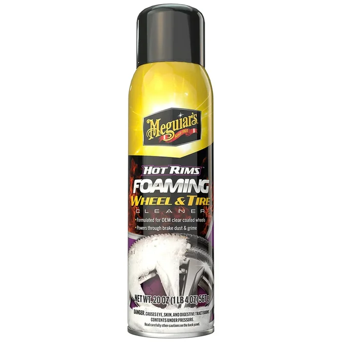 Meguiar’s Hot Rims Foaming Wheel & Tire Cleaner – 20 oz.
