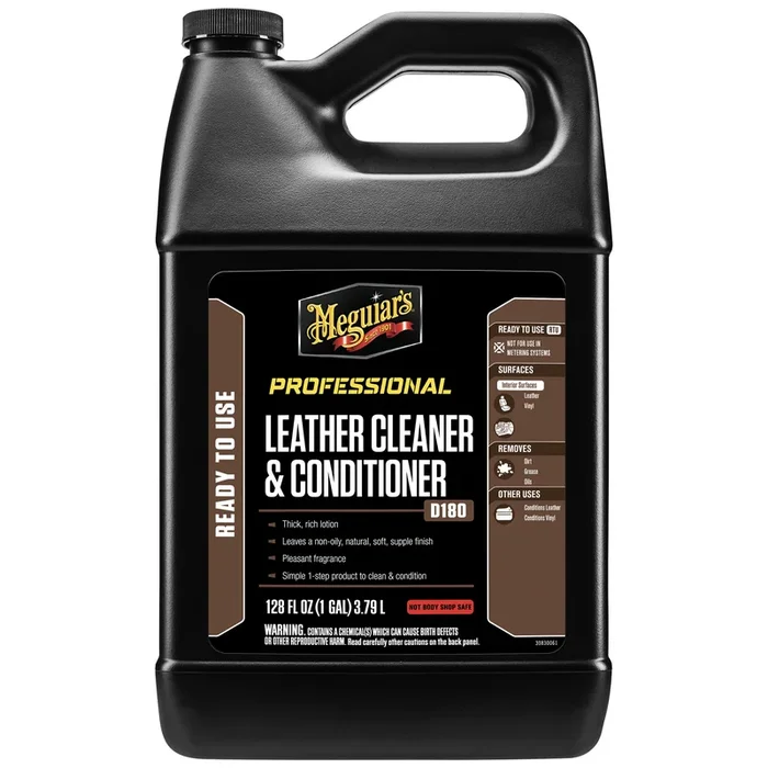 Meguiar’s Leather Cleaner & Conditioner, D180 – 1 gal.