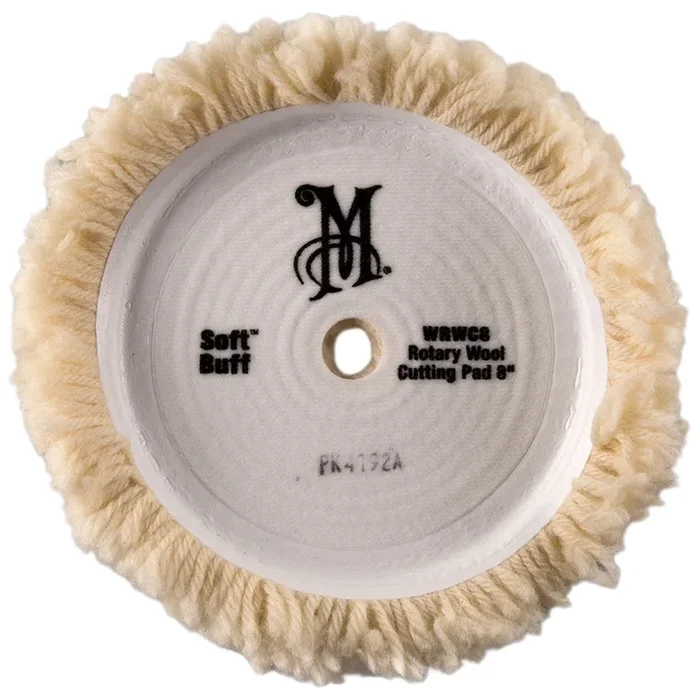 Meguiar’s Soft Buff Rotary Wool Cutting Pad – 8″