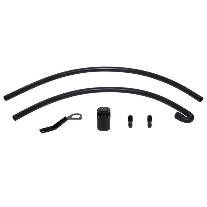Mishimoto 07-10 BMW N54 Baffled Oil Catch Can Kit – Black (CCV Side)