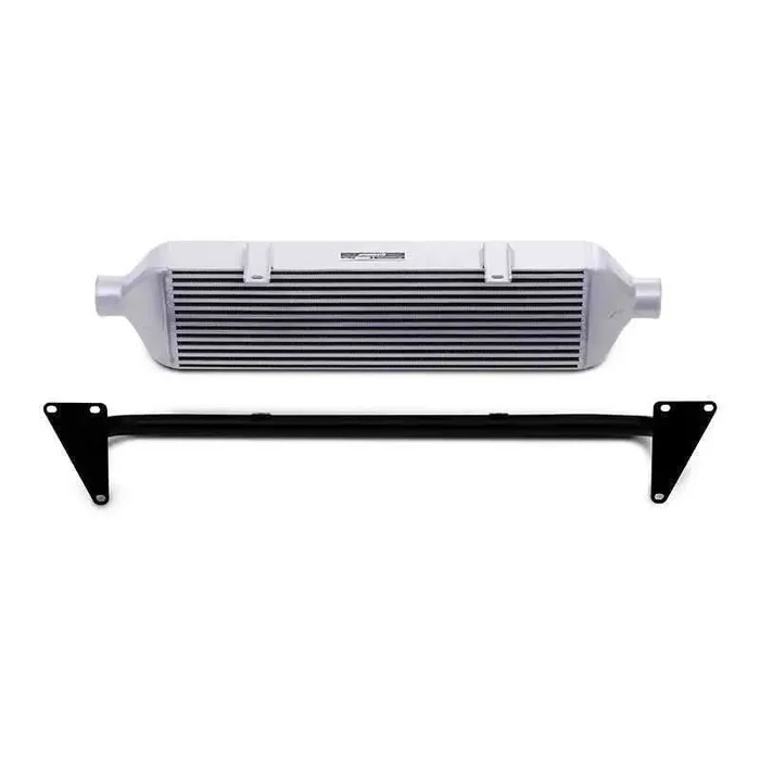 Mishimoto 15-19 Subaru STI Front-Mount Intercooler Kit w/ Black Crash Beam – Silver Core