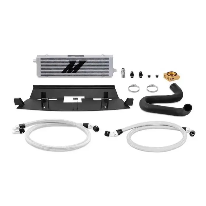 Mishimoto 2018+ Ford Mustang GT Thermostatic Oil Cooler Kit – Silver