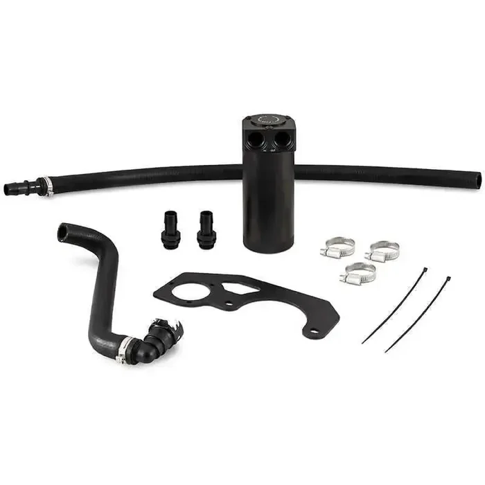 Mishimoto 2018+ Jeep Wrangler JL 2.0L Baffled Oil Catch Can Kit – Black