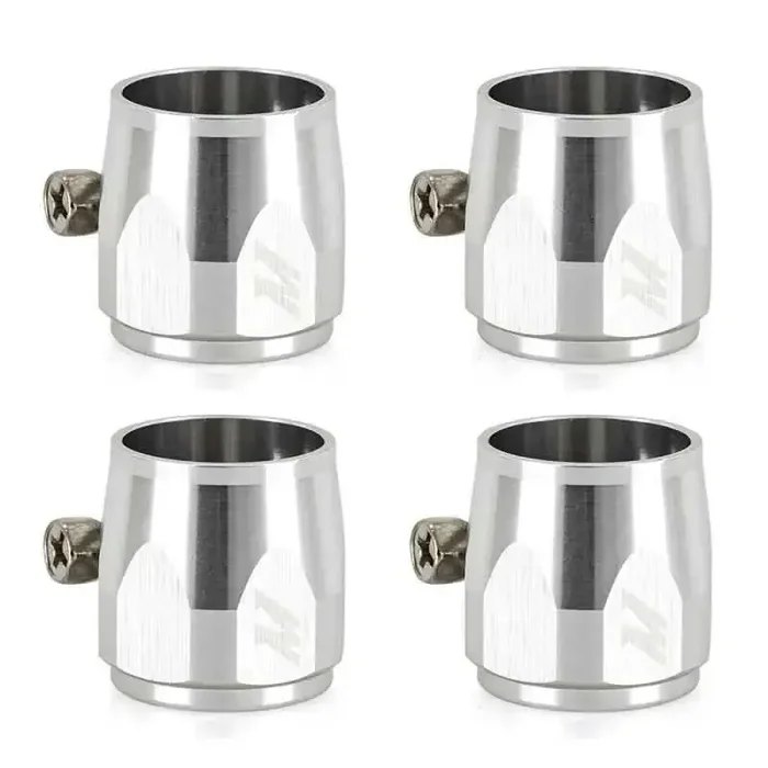 Mishimoto Aluminum -6AN Hex Finishers – Silver