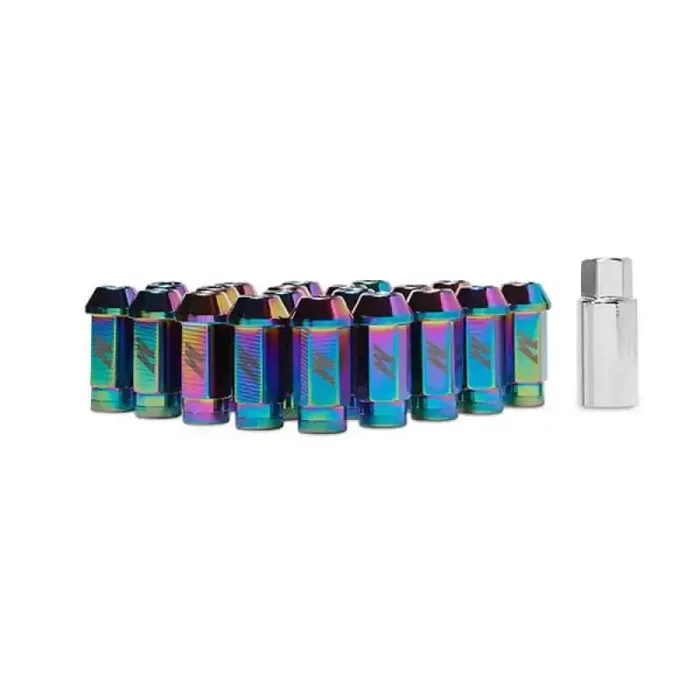 Mishimoto Aluminum Locking Lug Nuts M12 x 1.25 – Neo Chrome