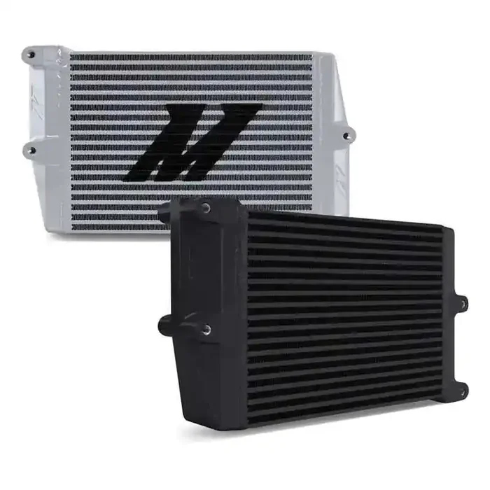 Mishimoto Heavy-Duty Oil Cooler – 10″ Opposite-Side Outlets – Black