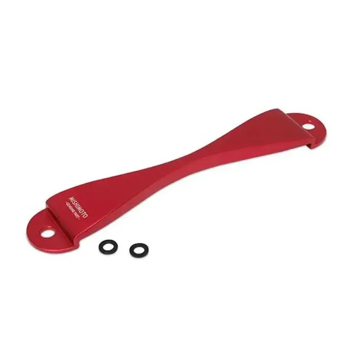 Mishimoto Subaru CNC Battery Tie-Down – Red