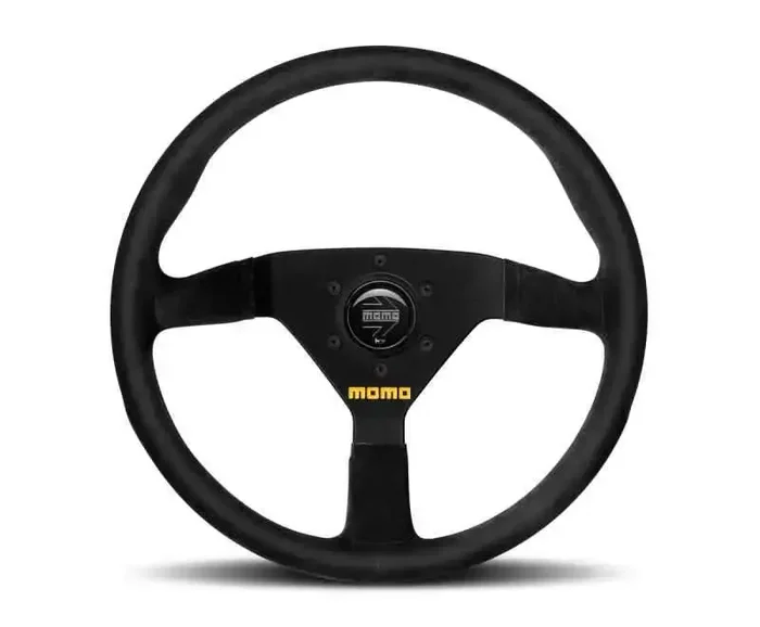 Momo MOD78 Steering Wheel 320 mm – Black Suede/Black Spokes