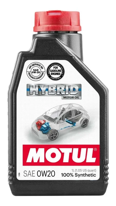 Motul 1L Hybrid Synthetic Motor Oil – 0W20 – Case of 12