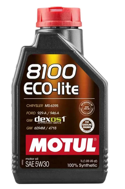 Motul 1L Synthetic Engine Oil 8100 5W30 ECO-LITE – Case of 12