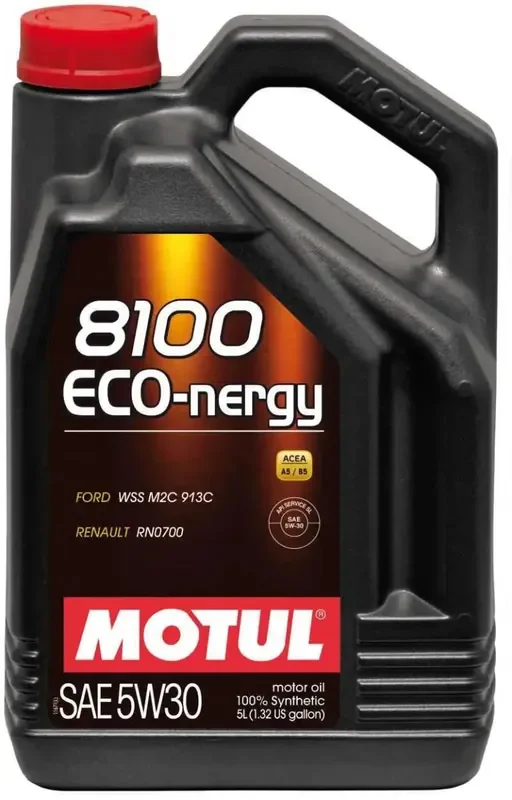 Motul 5L Synthetic Engine Oil 8100 5W30 ECO-NERGY – Ford 913C – Case of 4