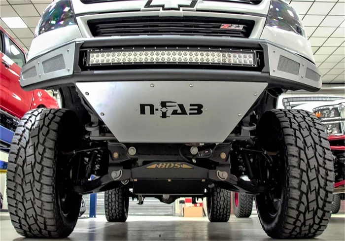 N-Fab M-RDS PreRunner Front Bumper w/Skid Plate Colorado- Textured Black – G151MRDS-TX