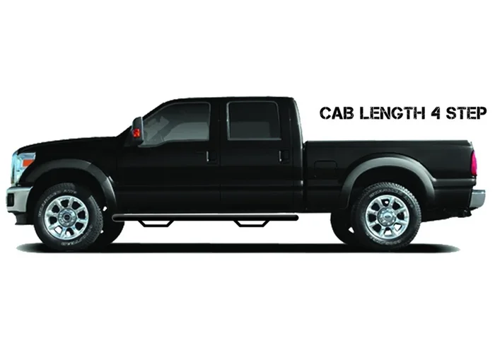 N-Fab Nerf Step-Cab Length F250/350 Crew- Gloss Black – F1785CC