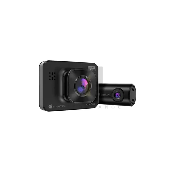 NAVITEL R250 DUAL Dash cam 2.0 Inch, 1280х720 (25 fps), 1920×1080 (30fps), Full HD, Viewing Angle 140°