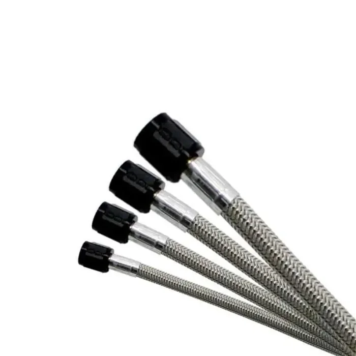 Nitrous Express 3AN 12in SS Braided Hose – Blue