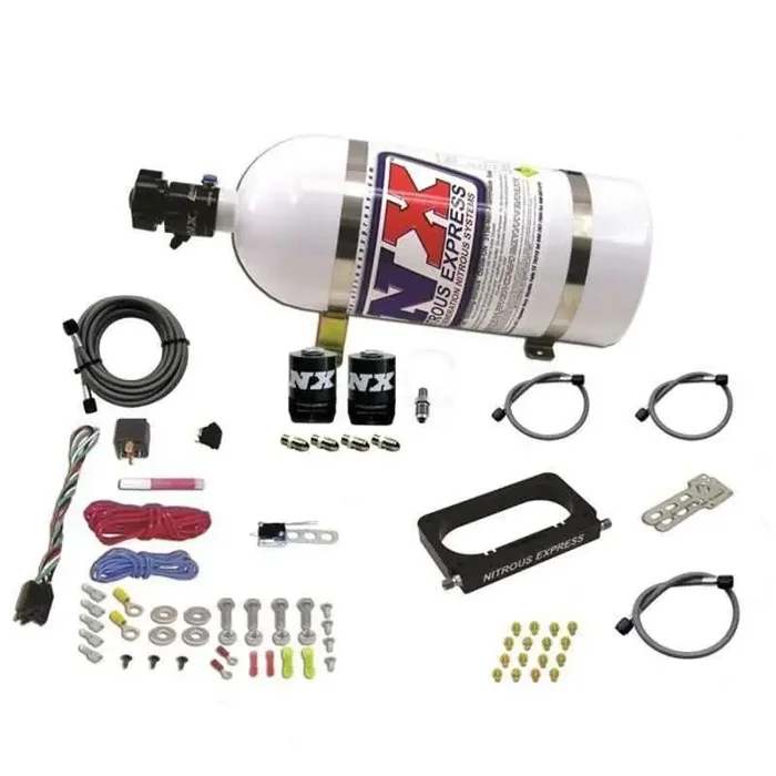 Nitrous Express 96-04 Ford Mustang Cobra/Mach 1 4 Valve Nitrous Kit (50-300HP) w/10lb Bottle