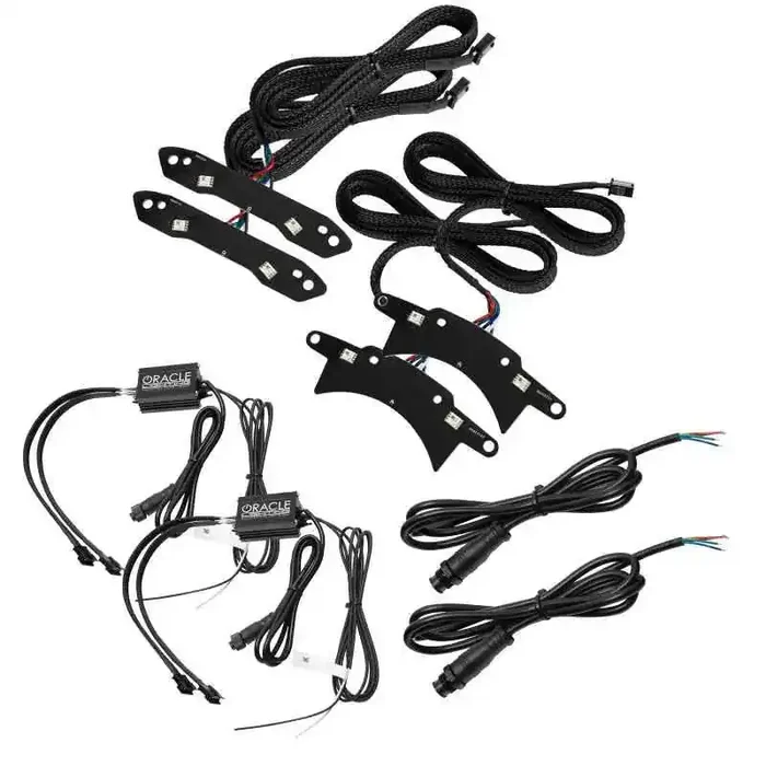 Oracle 15-21 Dodge Challenger RGB+W Headlight DRL Upgrade Kit – ColorSHIFT+W