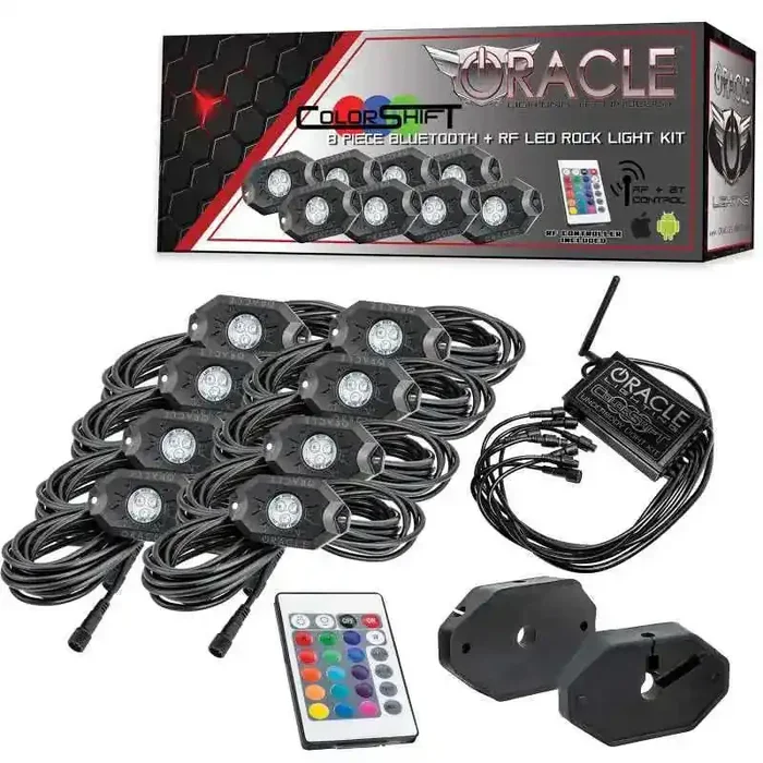 Oracle Bluetooth + RF Underbody Rock Light Kit – 8 PCS – ColorSHIFT