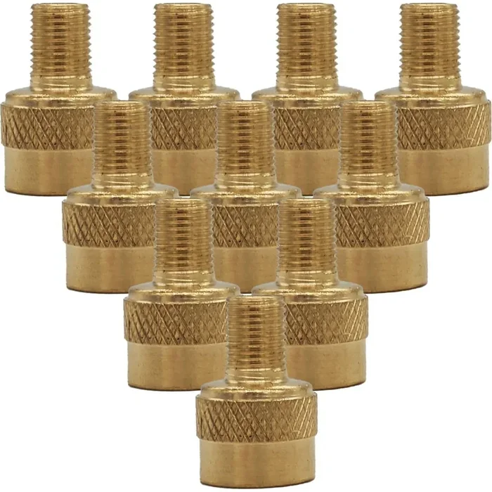 Pack of 10 Large to Small Bore Tire Valve Adapter Caps for OTR Truck Farm