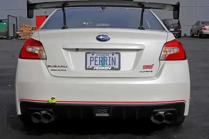 Perrin 15-19 Subaru WRX/STI Tow Hook Kit (Rear) – Neon Yellow