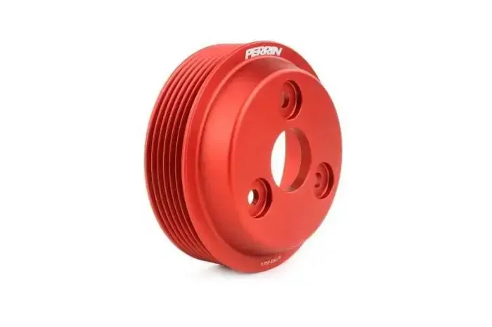 Perrin 2020+ Subaru Forester / Crosstrek Lightweight Water Pump Pulley – Red