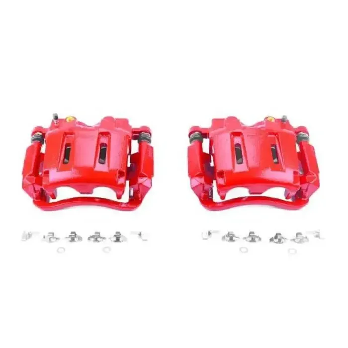 Power Stop 05-12 Ford F-250 Super Duty Front Red Calipers w/Brackets – Pair