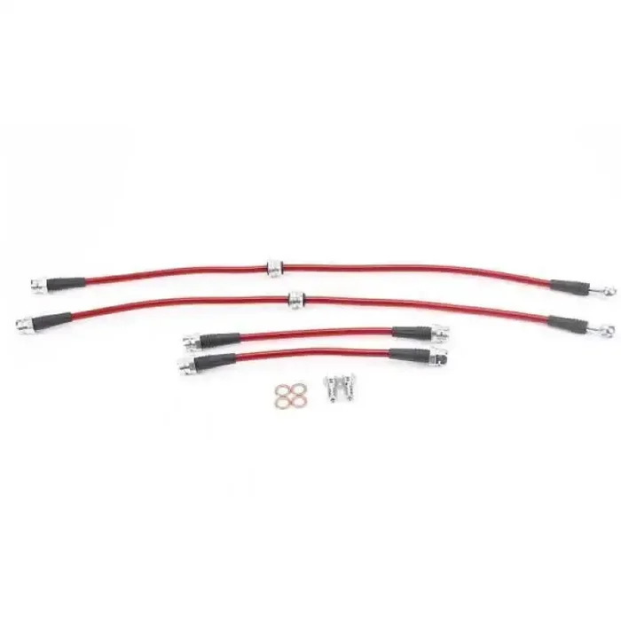 Power Stop 06-13 Audi A3 Front & Rear SS Braided Brake Hose Kit