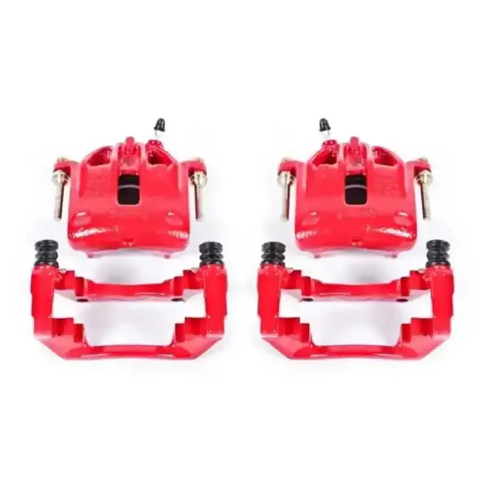 Power Stop 1991 BMW 318i Front Red Calipers w/Brackets – Pair