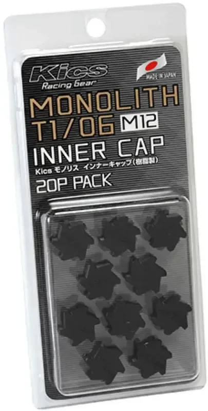 Project Kics M12 Monolith Cap – Black (Only Works For M12 Monolith Lugs) – 20 Pcs