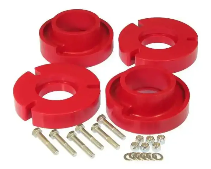 Prothane 04+ Ford F150 Front Coil Spring 2.5in Lift Spacer – Red