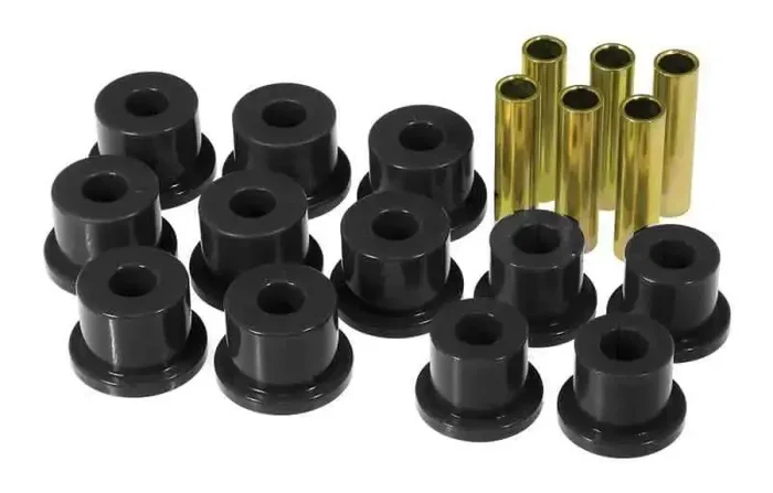 Prothane 81-87 GM K30 Rear Spring & Shackle Bushings (w/ 1.5in OD Frame Shackle Bush) – Black