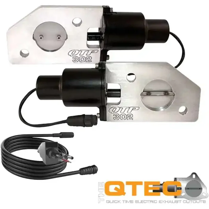 QTP 12-13 Ford Mustang Boss 302 Bolt-On QTEC Electric Cutout Valve – Single