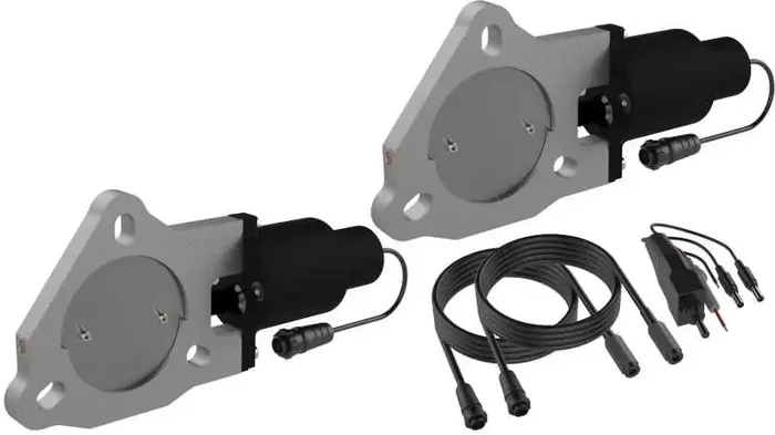 QTP 3in Bolt-On QTEC Dual Electric Cutout Valves – Pair