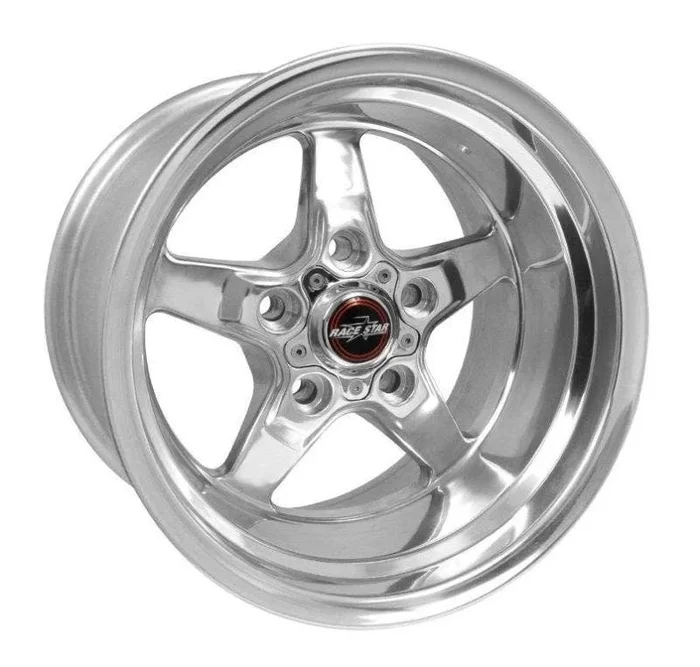 Race Star 92 Drag Star 15×10.00 5×4.75bc 4.50bs Direct Drill Polished Wheel