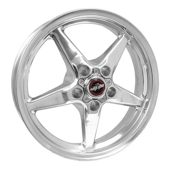 Race Star 92 Drag Star 17×4.5 5×4.75bc 2.50bs Direct Drill Polished Wheel