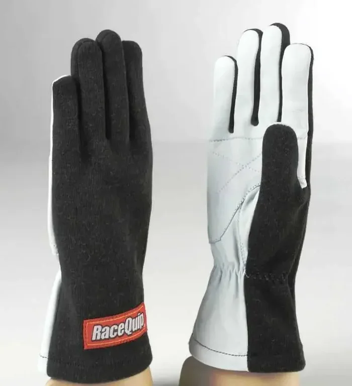 RaceQuip Black Basic Race Glove – X-Large