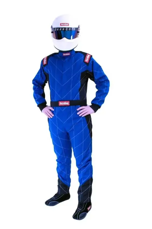 RaceQuip Blue Chevron-1 Suit – SFI-1 XL