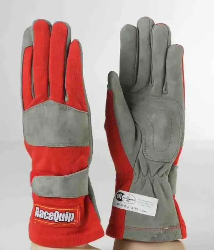 RaceQuip Red 1-Layer SFI-1 Glove – XL