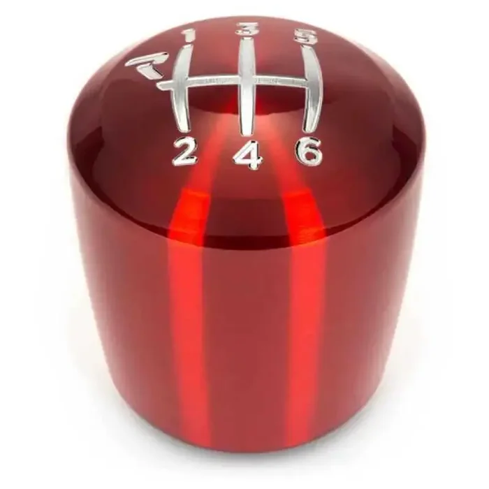 Raceseng Ashiko Shift Knob (Gate 1 Engraving) M10x1.25mm Adapter – Red Translucent