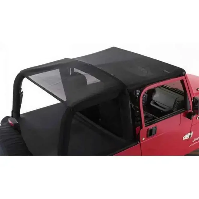 Rampage 1997-2006 Jeep Wrangler(TJ) Combo Sun Brief/Safari Top – Black Mesh