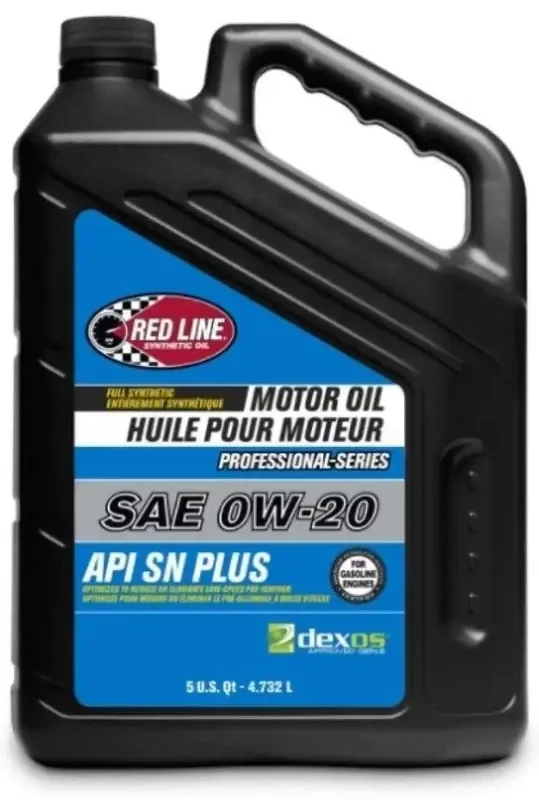 Red Line Pro-Series DEX1G2 SN+ 0W20 Motor Oil – 5 Quarts – Single