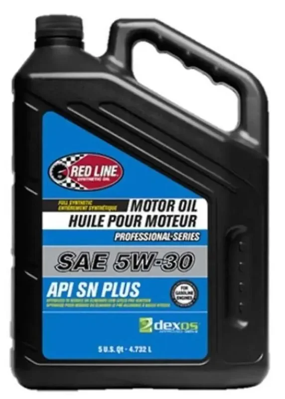 Red Line Pro-Series DEX1G2 SN+ 5W30 Motor Oil – 5 Quarts – Single