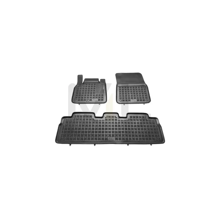 REZAW PLAST Tailored 201914 Floor mat set for RENAULT Espace IV (JK) Elastomer, Front and Rear, Quantity 3, Black