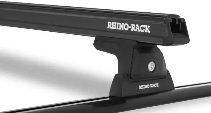 Rhino-Rack Heavy Duty 59in 2 Bar Roof Rack w/Tracks – Black
