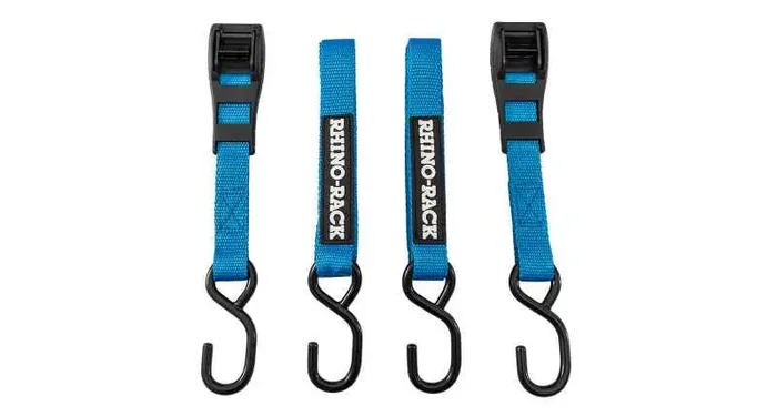 Rhino-Rack Tie Down Strap w/Hook – 3m/118in – Pair