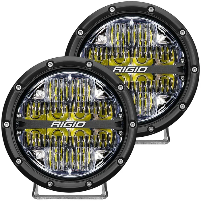 RIGID 360-Series 6 in. LED Off-Road, Drive w/ White Backlight (Pair) – 36204