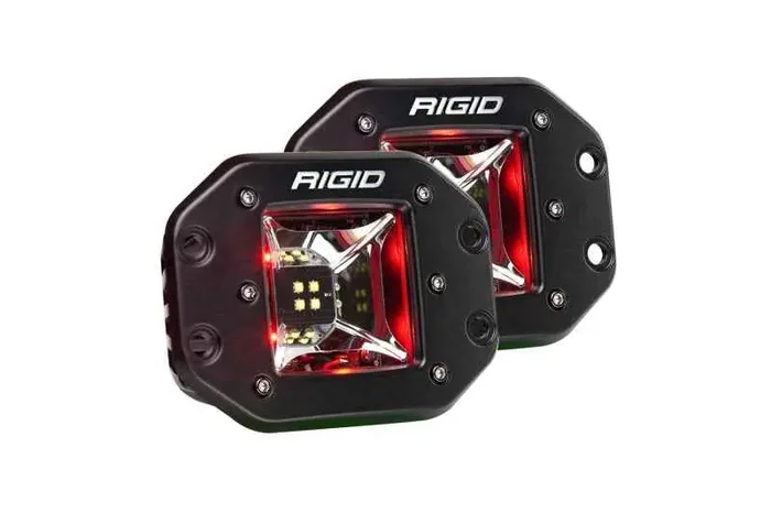 Rigid Industries Radiance 3in Red Backlight – Flush Mount – Pair