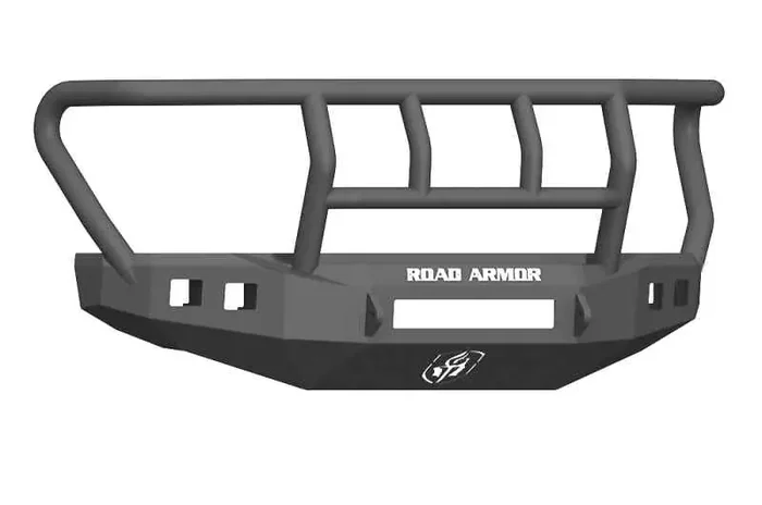 Road Armor 17-20 Ford F-250 Stealth Front Bumper w/Titan II Guard Standard Flare – Tex Blk