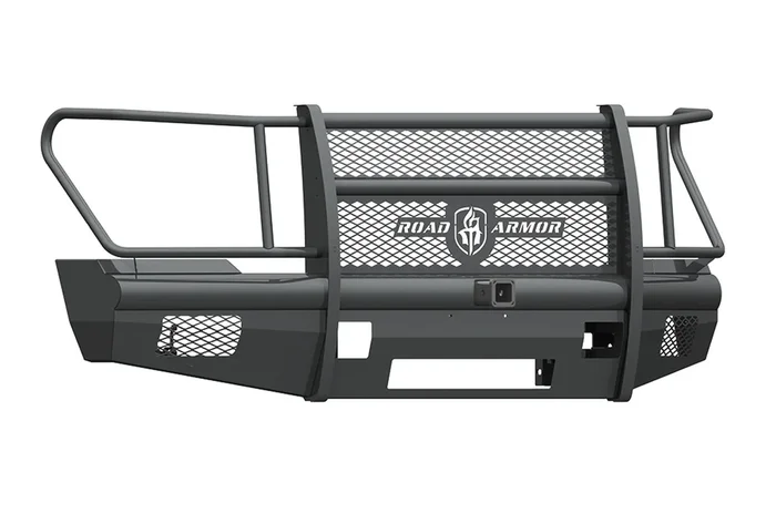 Road Armor Ford F-250/350/450/550 Vaquero Non-Winch Front Bumper w/Full Guard, Satin Black – 611VF26B